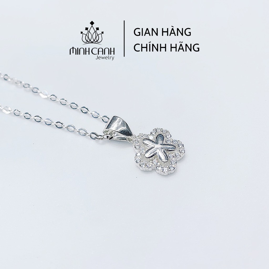 Dây Chuyền Bạc Hoa 5 Cánh Đính Đá - Minh Canh Jewelry