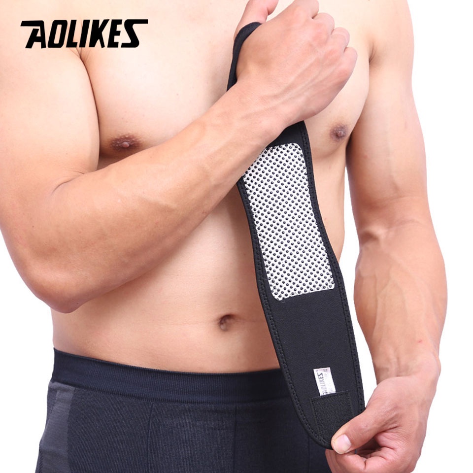 Aolikes 1 Cặp Đai Quấn Bảo Vệ Cổ Tay Chống Lạnh Chuyên Nghiệp Sự Bảo Vệ