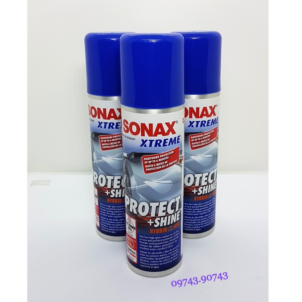 Chai Xịt Phủ Nano Bóng Sơn, Hiệu Ứng Lá Sen Sonax Xtreme Protect