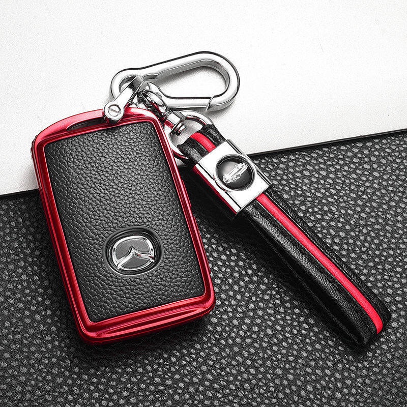 Vỏ bọc chìa khóa bằng da TPU mềm cho Mazda 3 Alexa CX-30 CX30 CX5 CX 5 CX-5 CX8 CX4 2019 2020 2021 3 nút
