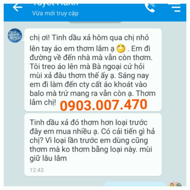 TINH DẦU SẢ CHANH 10ml an toàn cho mẹ và bé(có kiểm nghiệm)