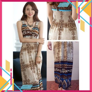 Đầm Maxi Thun Lụa Mềm Mại giason