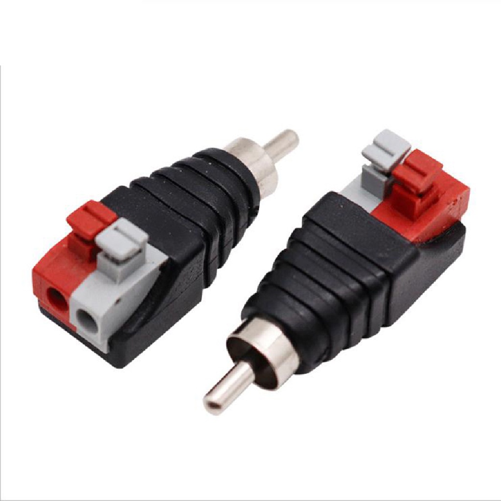 Đầu nối dây cáp âm thanh JETTING RCA A/V đầu cắm sang lỗ cắm dạng nhấn tiện dụng