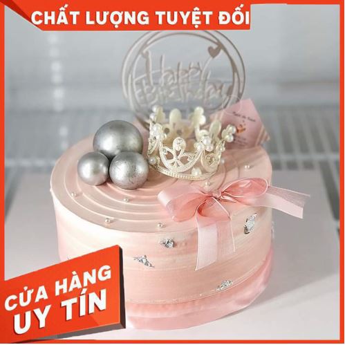 Thẻ mica Happy birth day bóng kính [GIÁ SỈ] dùng trang trí bánh kem bánh sinh nhật