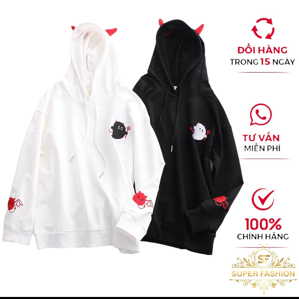 Áo Hoodie Nan Nữ Chất Nỉ IN Hình Dễ Thương Siêu Hot Super Fashion