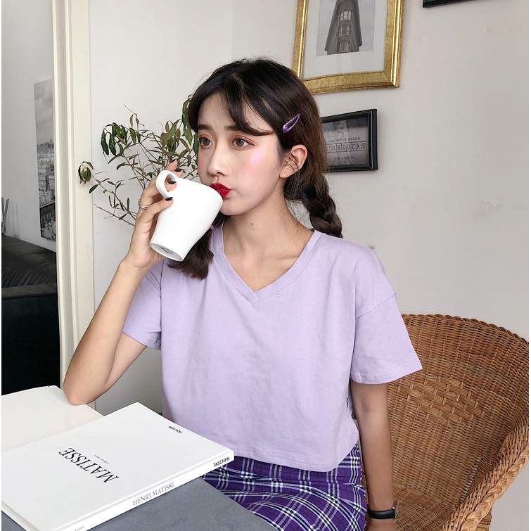 [Mã WARN10 giảm 10k đơn 99k] Áo croptop cổ tim - có kèm ảnh thật và video 100% | BigBuy360 - bigbuy360.vn