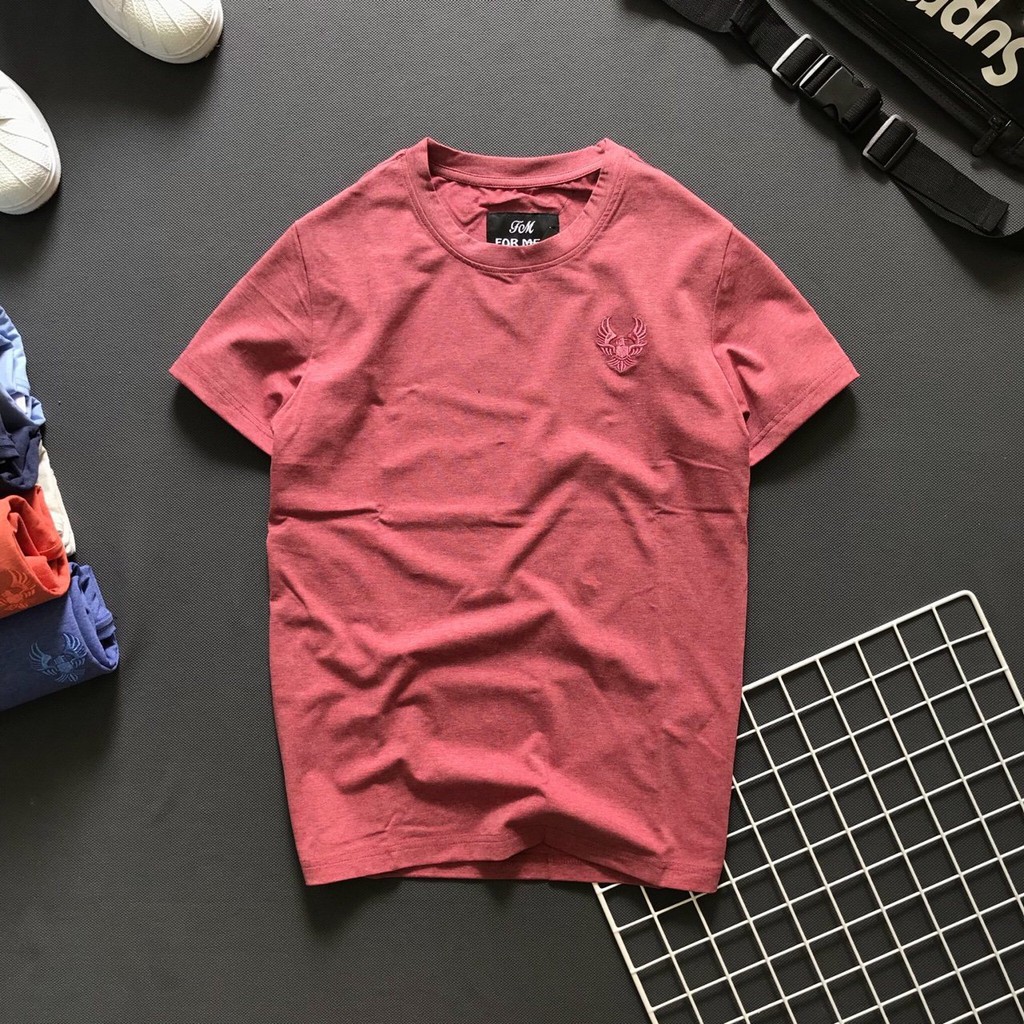 Áo thun nam [FREESHIP 50K] áo phông nam cao cấp thêu hình đơn giản vải cotton dày dặn thấm hút mồ hôi - Liyor - TCT4003 | BigBuy360 - bigbuy360.vn