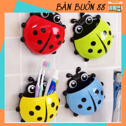 ❌BÁN SỈ❌ Giá hút con bọ để bàn chải ,kem đánh răng hình thú bọ 1645 shop Giang Phạm