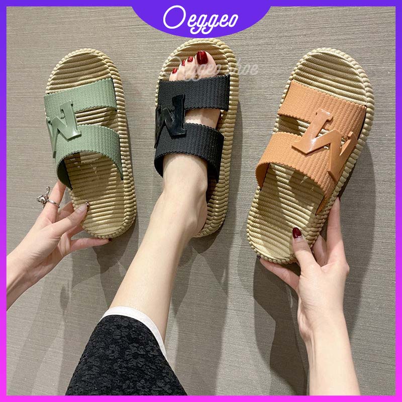 Oeteo Dép Đế Bằng Chống Thấm Nước Thời Trang Cho Nữ