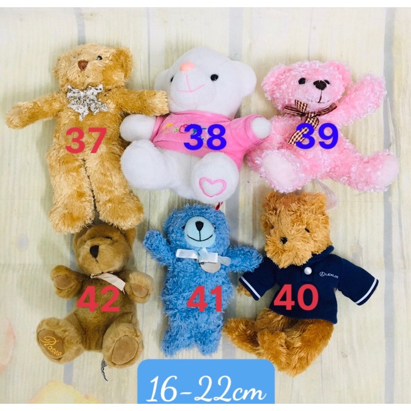 Gấu bông teddy size 15-28cm( chọn mẫu)