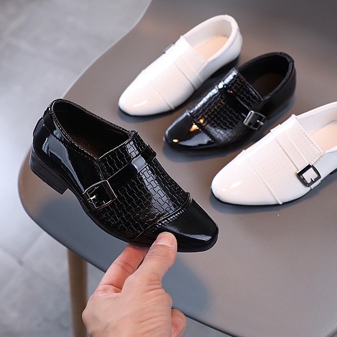 Giày Tây da bóng cao cấp cho bé trai MS200186