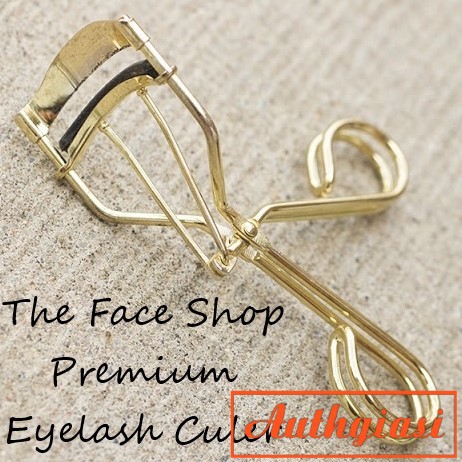 Kẹp bấm mi The Face Shop Eyelash Curler TFS siêu cong màu Bạc và Vàng kèm 2 lõi thay