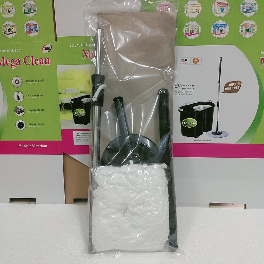 Cây lau nhà và bông lau KOK Omega Mop 360 độ, lựa chọn chính xác dành cho gia đình