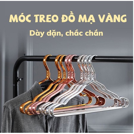 Móc Quần Áo, Mắc Treo Quần Áo Kim Loại Mạ Vàng Thiết Kế Chắc Chắn Moda.H