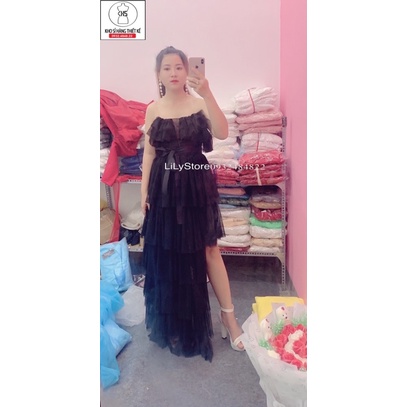 ĐẦM MAXI TẦNG RỚT VAI full size S/M/L/XL ( ẢNH VÀ VIDEO CHỦ SHOP TỰ QUAY 10000%)