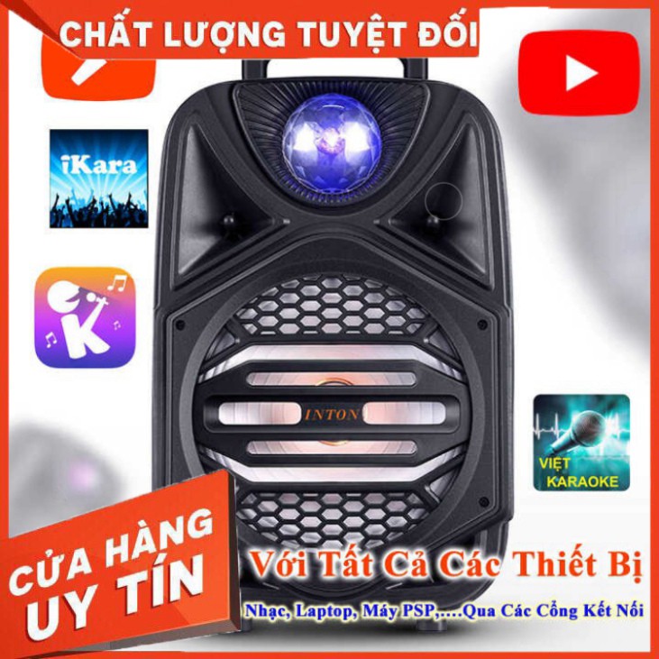 LOA XÁCH TAY KARAOKE BLUETOOTH 1 MICRO KHÔNG DÂY CÓ ĐÈN NHÁY THEO ĐIỆU NHẠC ÂM THANH SIÊU CỰC ĐỈNH NDW44