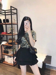 Chân váy xoè 2 tầng