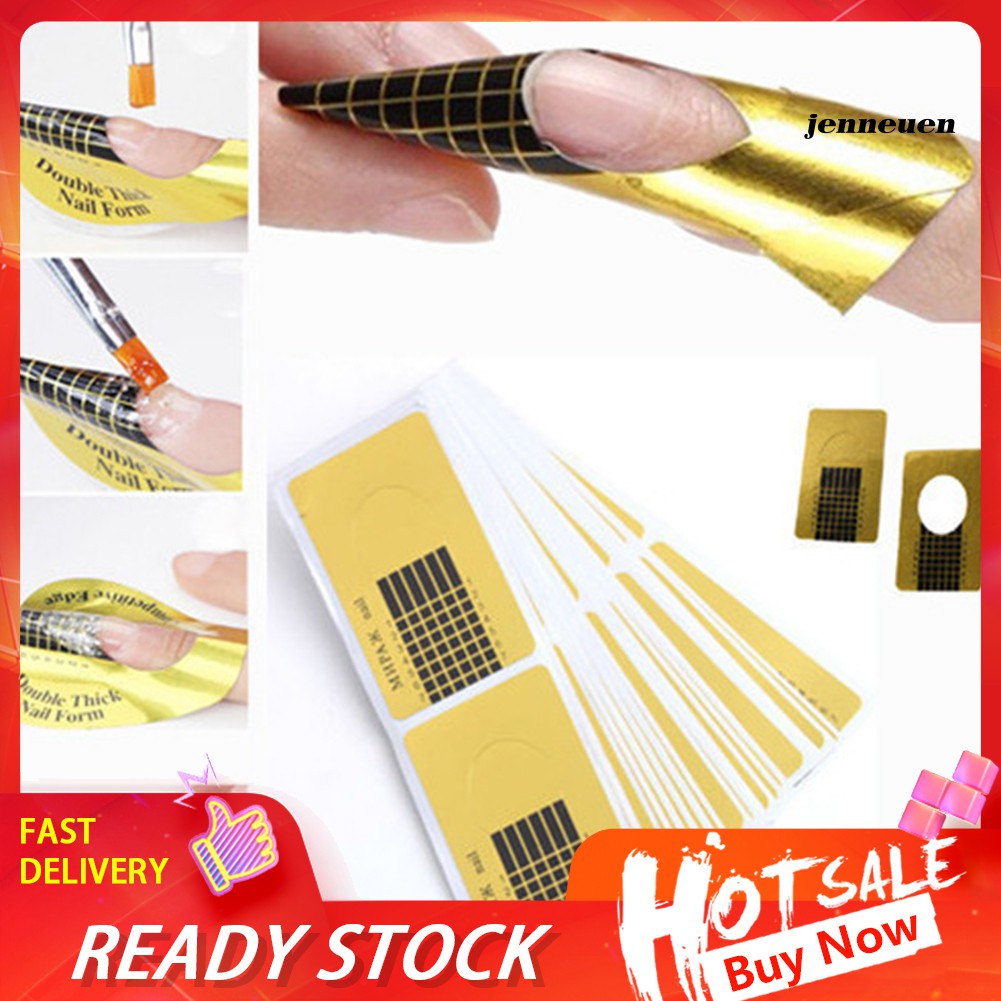 [Hàng mới về] Set 100 khuôn giấy vuông dán tạo kiểu móng tay