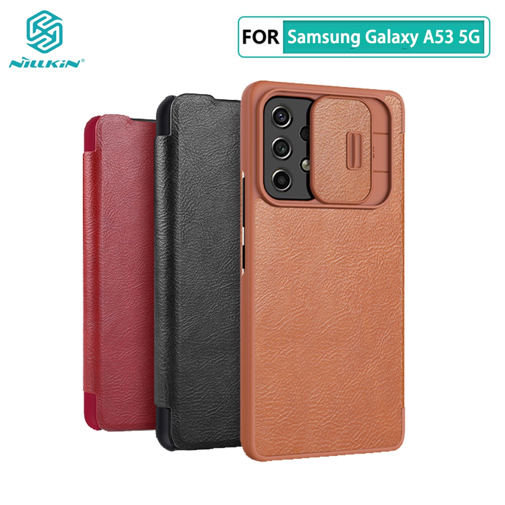 Ốp lưng Samsung A53 Nillkin Qin Pro Ví bỏ túi thẻ Túi da Ốp lưng lật cho Samsung Galaxy A53 5G