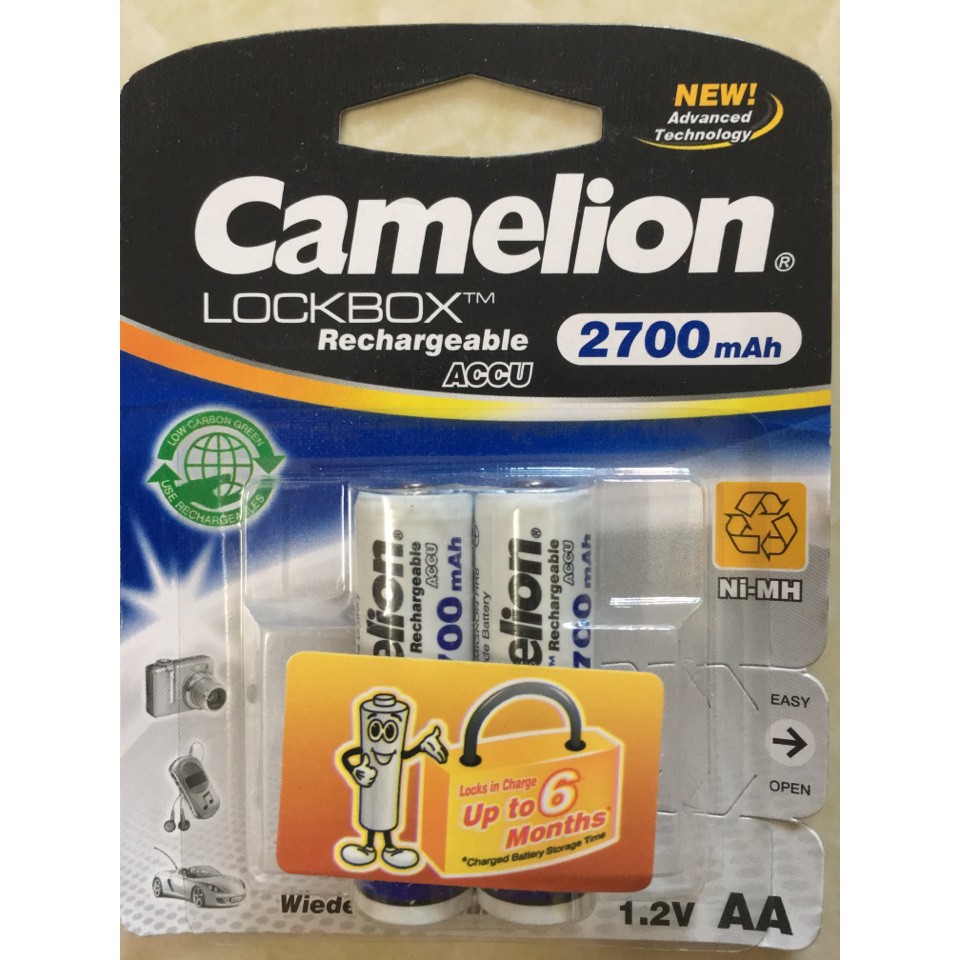 Pin sạc AA (tiểu) Camelion 2700maH