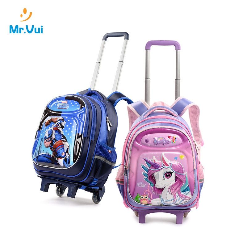 Balo cần kéo Mr Vui 869 Unisex cho học sinh từ lớp 1-3 (32x19x41cm)