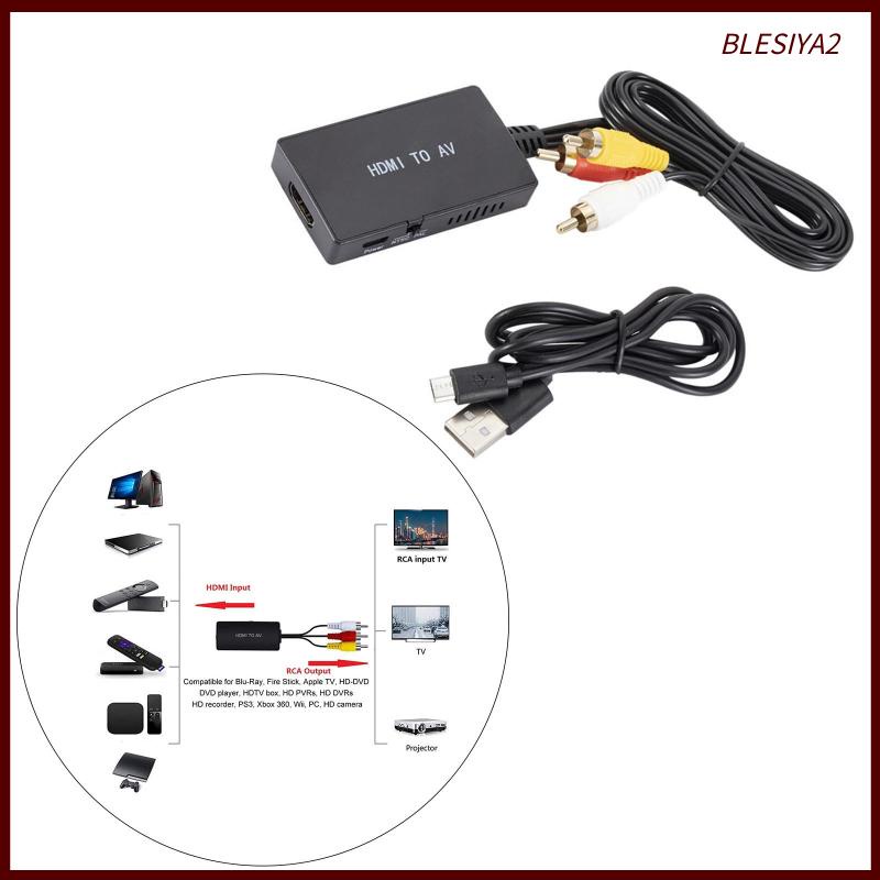 Bộ ChuyểN ĐổI HDMI Sang AV PAL 1080P Cho TV DVD HDTV Box - Blesiya2