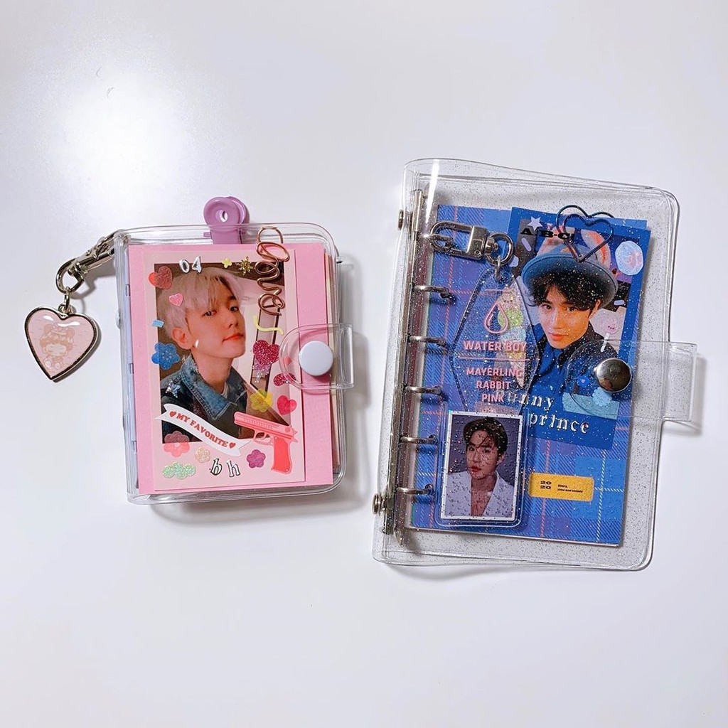 Sổ Còng Mini Binder 3 Còng Đựng Card Kpop Idol Kiêm Ghi Chép (đọc mô tả)