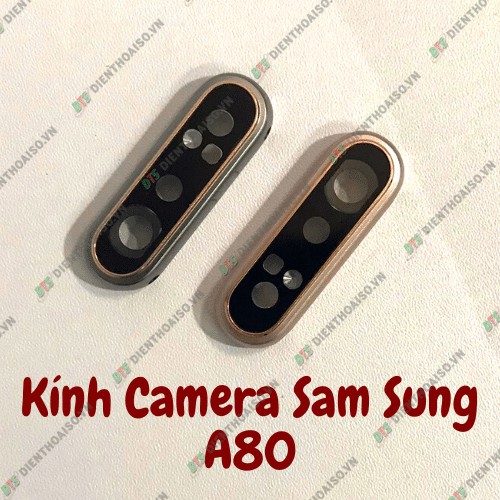 Chụp kính camera Samsung A80 trắng và hồng