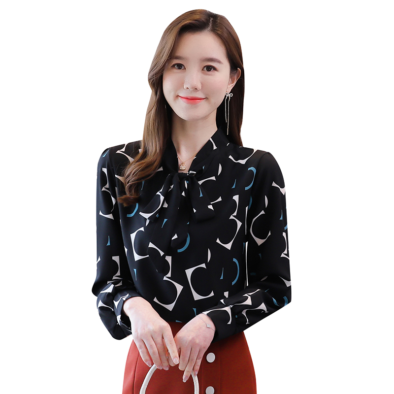 Áo kiểu tay dài vải chiffon thời trang công sở mặc hàng ngày cho nữ | BigBuy360 - bigbuy360.vn