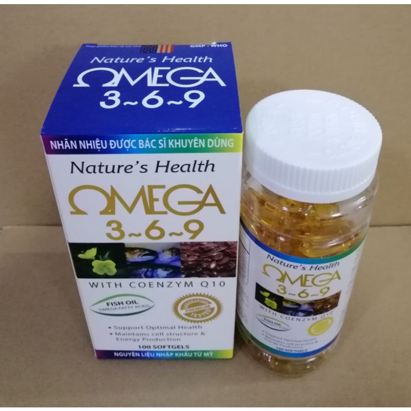 Omega 369 - Hộp 100 viên - Tăng cường dưỡng chất cho mắt giúp mắt sáng