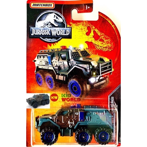 Xe mô hình Matchbox Tải Jurassic World Series Armored Action Truck GDN90.