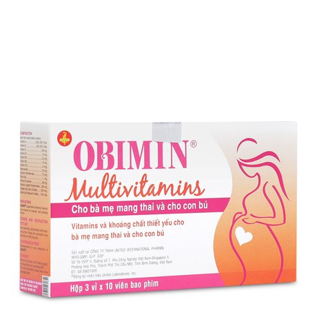 OBIMIN MULTIVITAMINS - VITAMIN KHOÁNG CHẤT CHO MẸ BẦU VÀ CHO CON BÚ