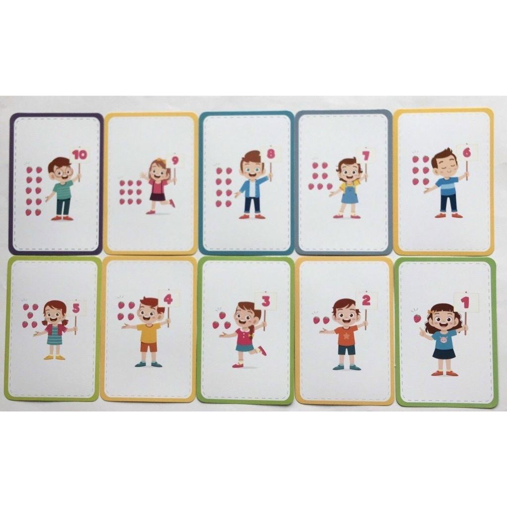 Bộ Thẻ Flashcard chữ cái chữ ghép - Bộ Thẻ  Flashcard học toán cho bé