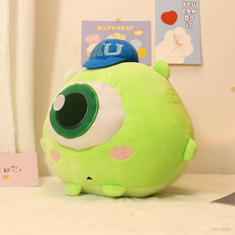 Thú Nhồi Bông Hình Michael Wazowski Monsters University Mike Mr Q Cho Bé