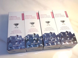 Crystal white milky body lotion
