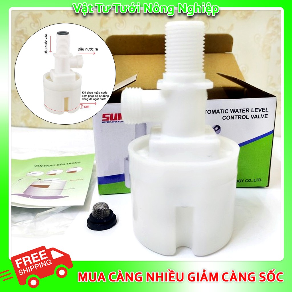 Phao Cơ Thông Minh thế hệ mới tự ngắt khi đầy bồn, bể cho nước sạch phi 21