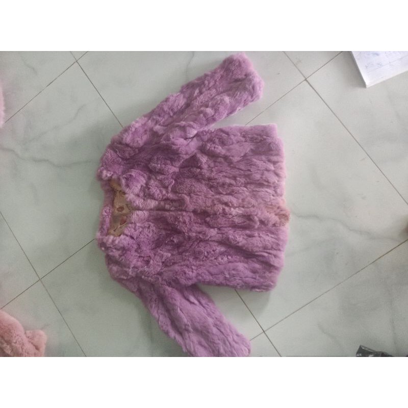 Áo khoác lông thỏ,lông sóc mã 30-11