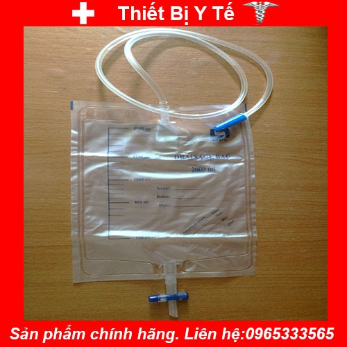 Túi đựng nước tiểu y tế van khóa chữ T chính hãng MPV