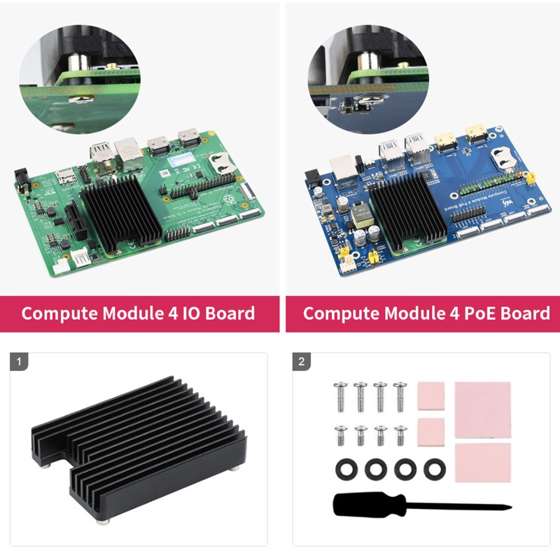 ✿ Bộ Tản Nhiệt Bằng Nhôm Cho Raspberry Pi CM4 Raspberry Pi Compute Module 4