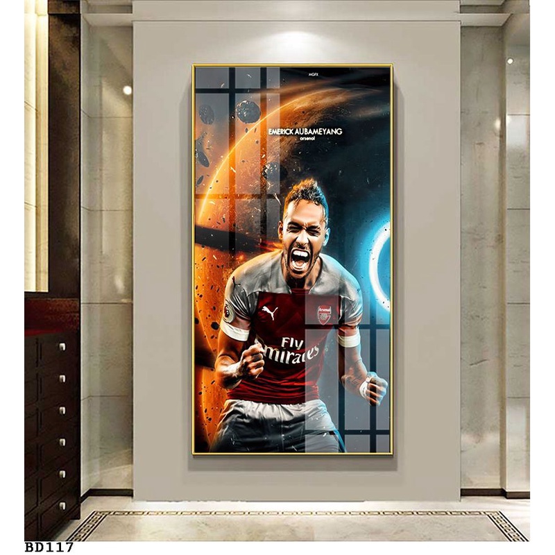 Cristiano Ronaldo Messi  Tranh cao cấp cầu thủ bóng đá nổi tiếng -  tranh đơn treo tường- vải canvas kim tuyến- Melyhome