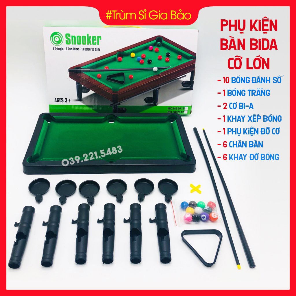 Bàn bi a mini cỡ lớn , bàn bida lỗ đồ chơi cho người lớn - trẻ em, Chất lượng cao cấp - Bao giá sỉ toàn quốc