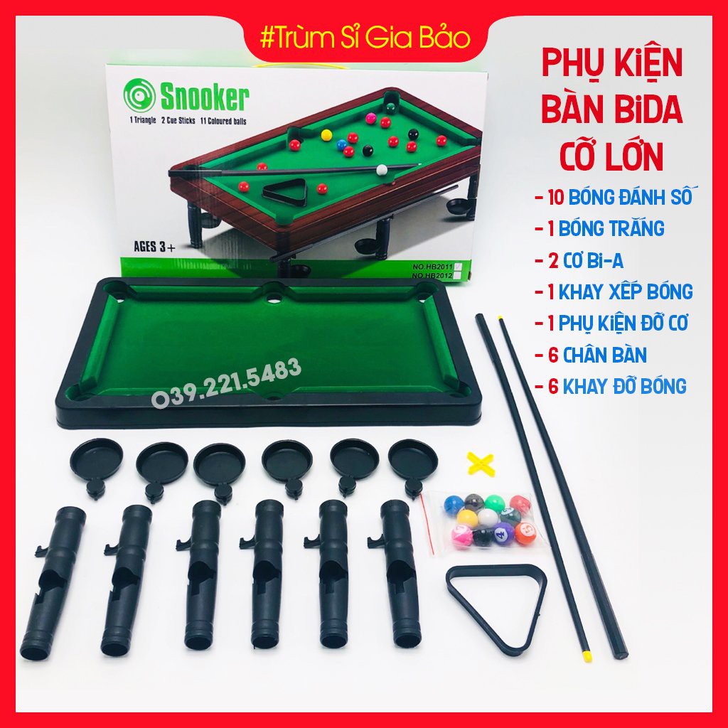 [kho sẵn sàng] Bàn Bi A Mini , Bàn Bida Cho Người Lớn - Trẻ em Giá Rẻ Size To - Nhỏ.