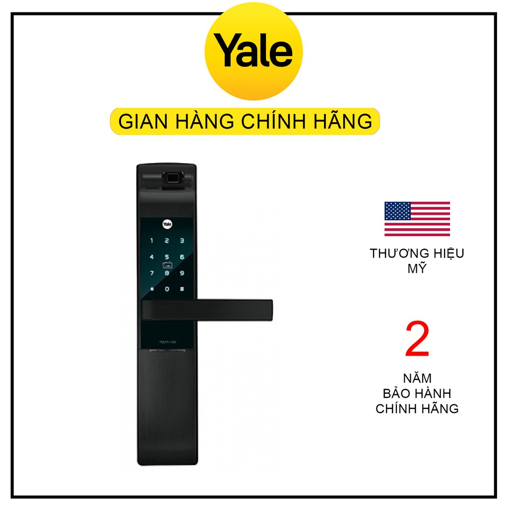 Khóa Thông Minh Yale YDM7116A MB/RB/CG (Bảo hành 2 năm) - Hàng chính hãng