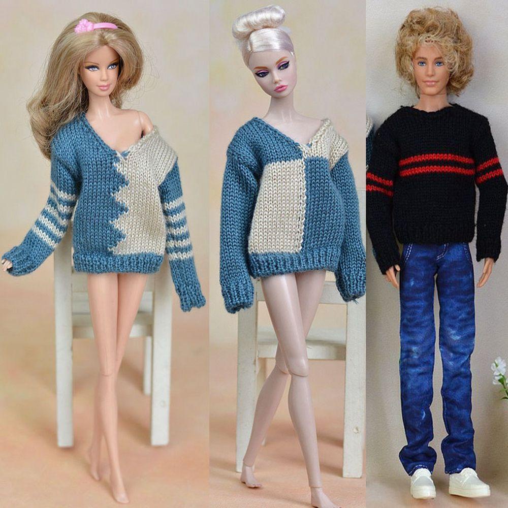 Set Áo Sweater Dệt Kim Và Quần Dài Chất Lượng Cao Cho Búp Bê LAYOR1
