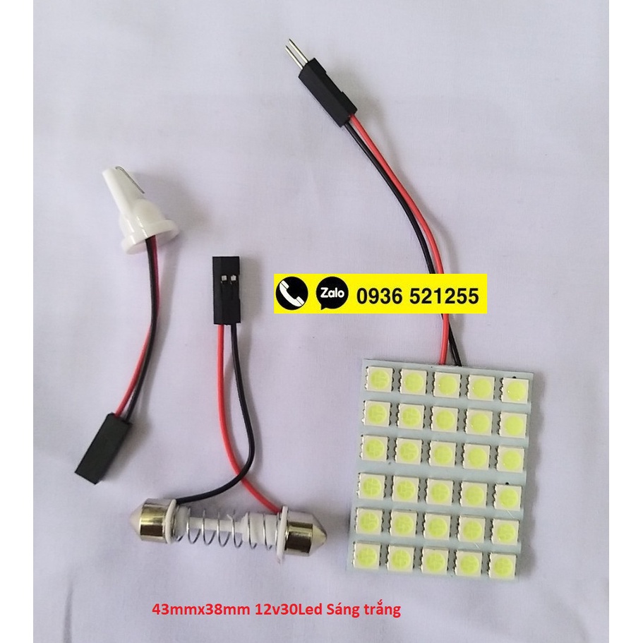 Đèn led Đèn trần siêu sáng cho xe Ô tô Suzuki Wagon R+ và các dòng xe tương ứng 12V