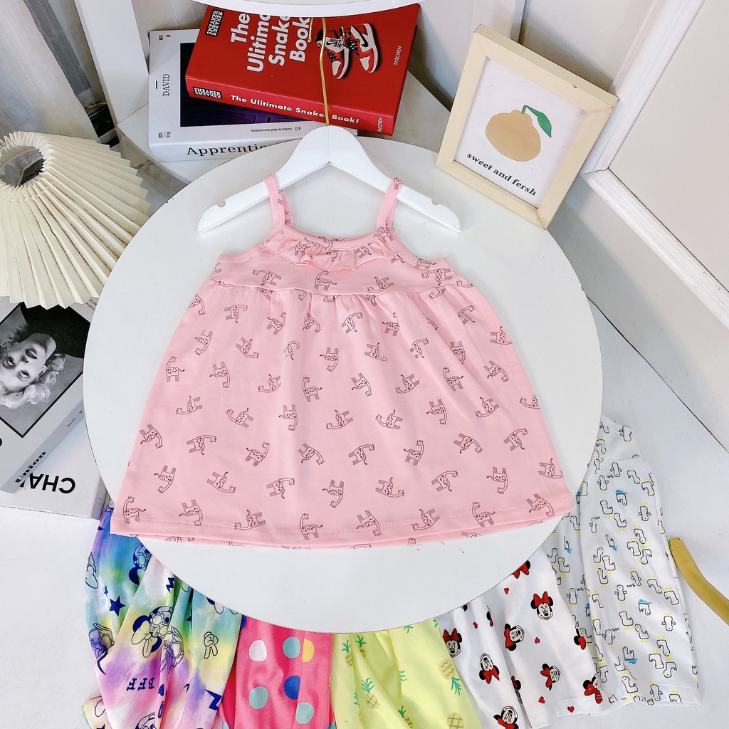 ✔️8-20kg✔️ Váy 2 dây xuất nhật bèo ngực xinh xắn cho bé gái 8-20kg BẢNG 1