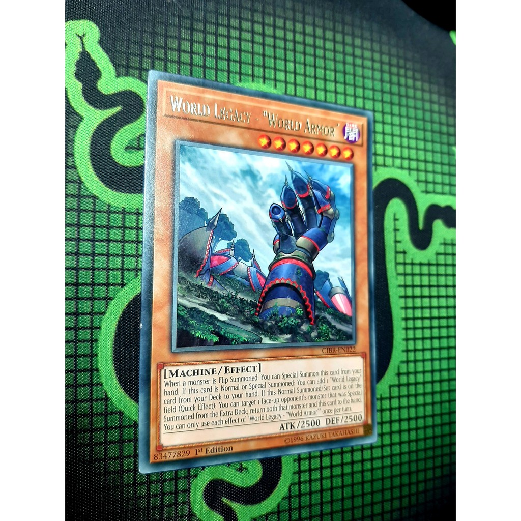 THẺ BÀI YUGIOH Monster World Legacy - "World Armor" - CIBR-EN022 - Rare 1st Edition