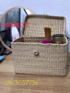 Hộp cói có nắp