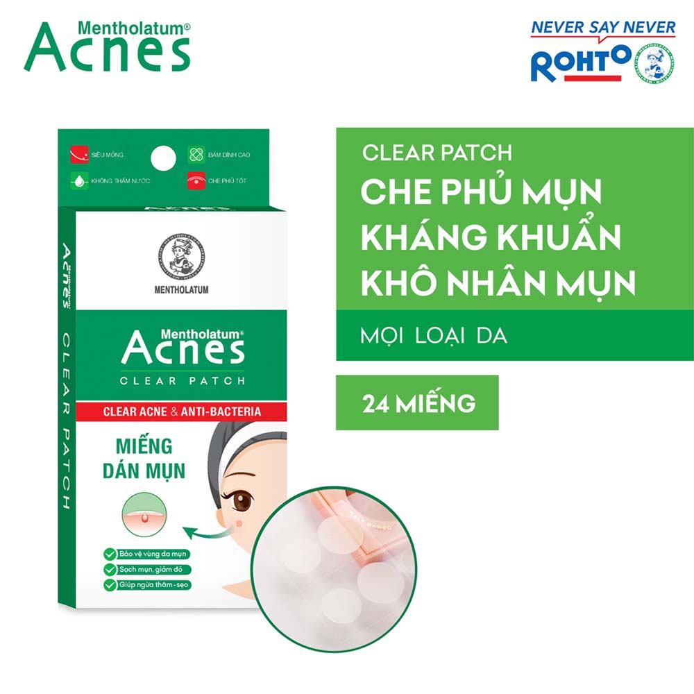 [QUÀ TẶNG] Miếng dán mụn Acnes Clear Patch (24 miếng)