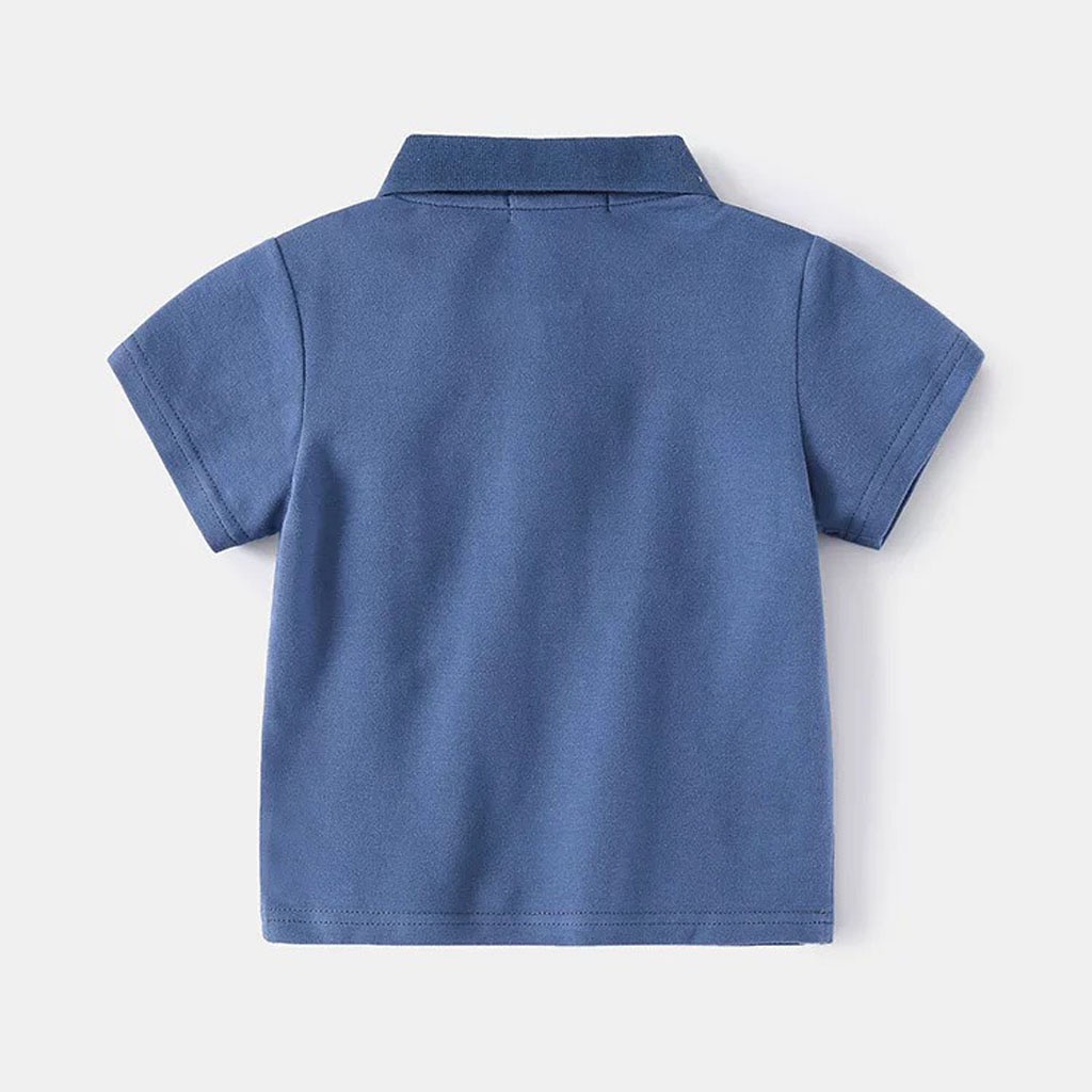 Áo Cộc Tay Bé Trai In Hình Gấu, Áo Polo Cho Bé Trai Chất Cotton Cực Mát Từ 6-18kg - LILA KIDS
